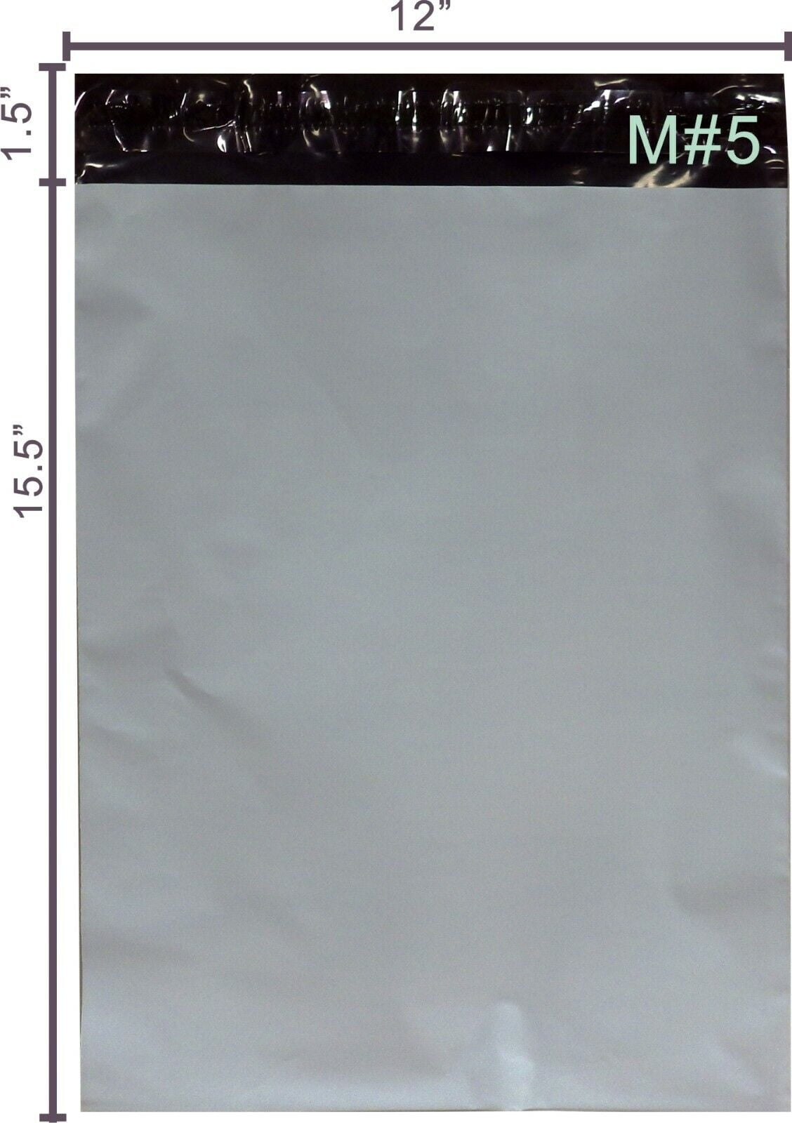 Yens 12X15.5 M5-100pcs POLY MAILERS SHIPPING ENVELOPES PLASTIC BAGS-Green