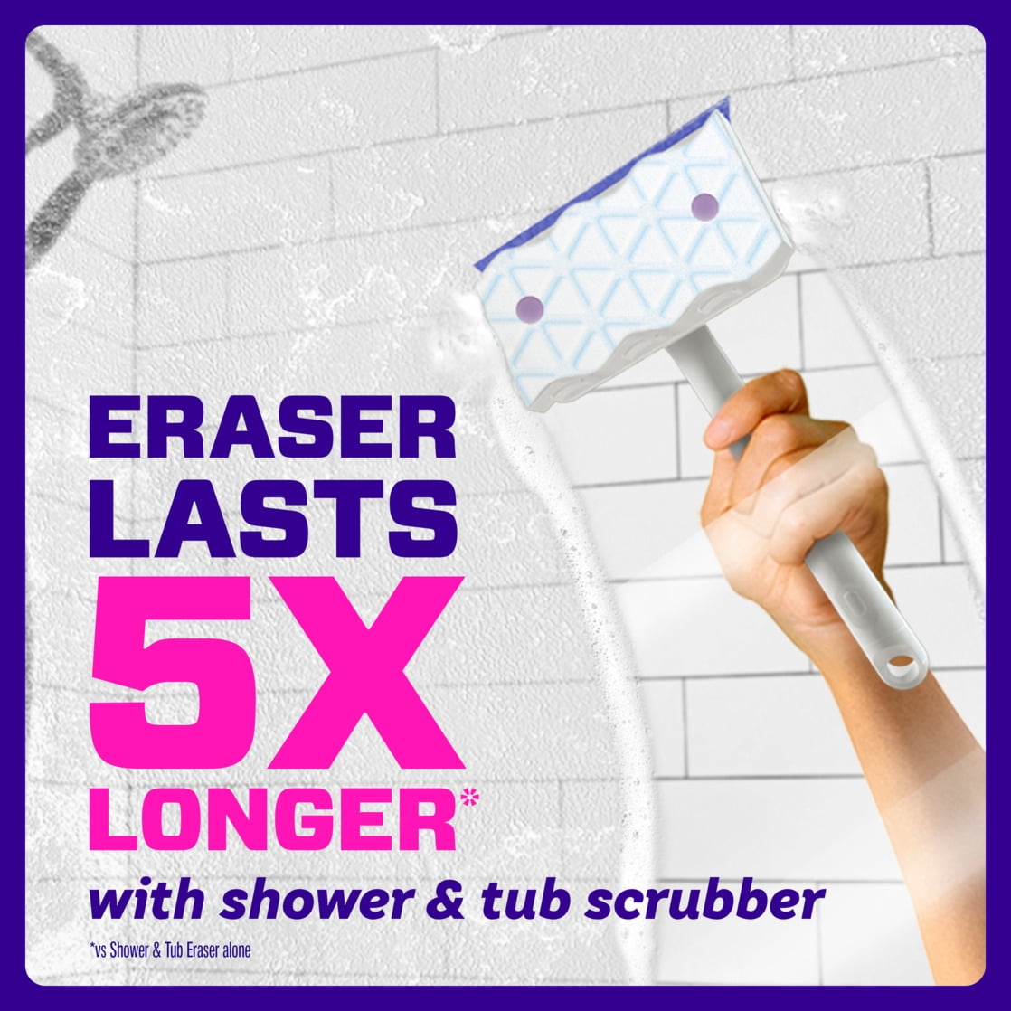 Mr. Clean Magic Eraser Sponge, Bathroom Cleaner, Lavender, 8 Count