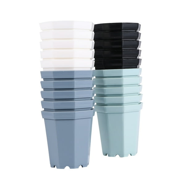 FRCOLOR  20 Pcs Simple Flowerpot Plant Pots Indoor Container Succulent