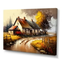 Designart Welcome To The Cottage House V Canvas Wall Art