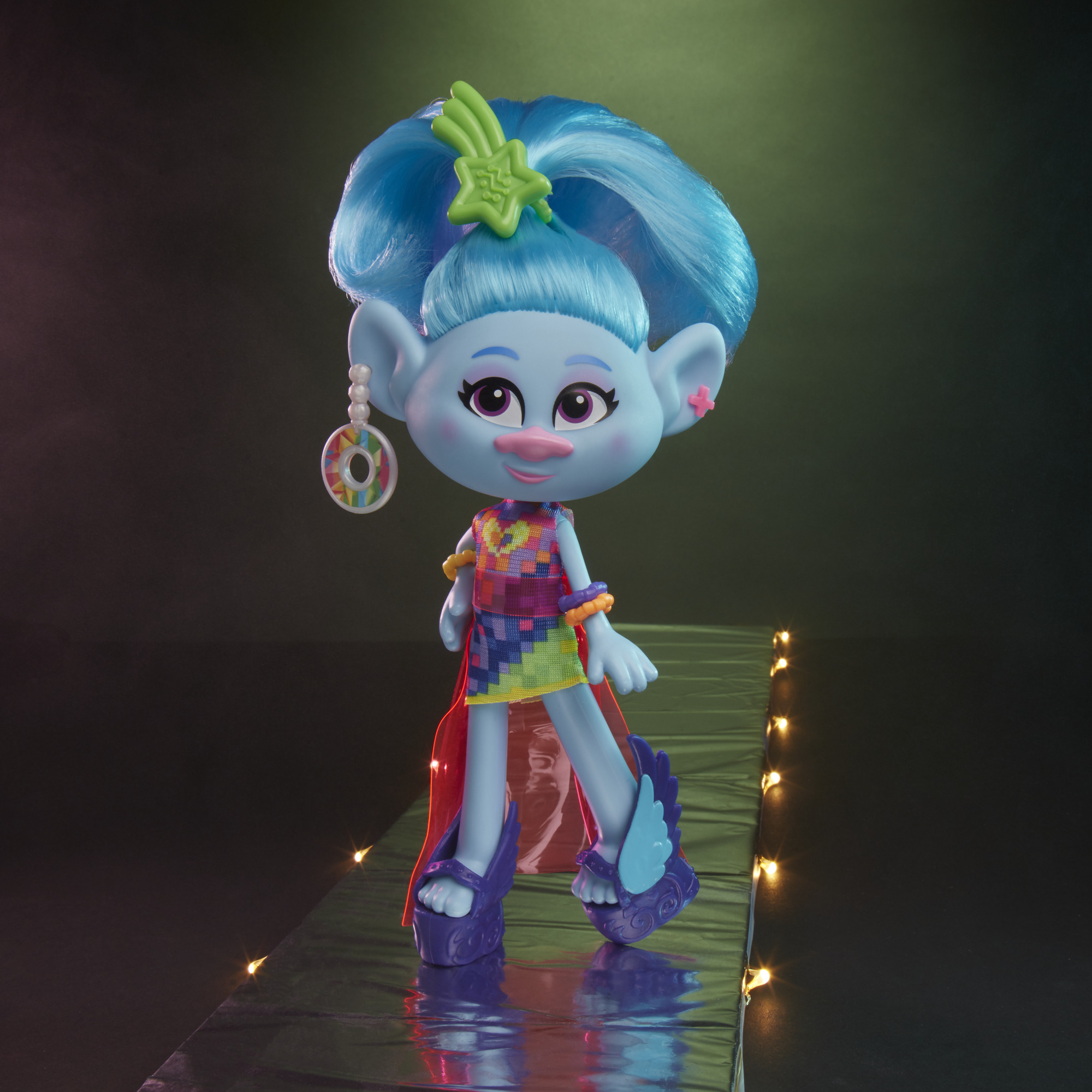 DreamWorks Trolls Glam Chenille Fashion Doll, Includes Dress and Shoes - image 4 of 11