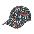 thumbnail image 6 of Lsque Colorful Mushrooms Baseball Cap Trucker Low Profile Hat Golf Dad Hat Adjustable Original Classic Unconstructed Plain Cap Men Women, 6 of 9