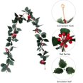 thumbnail image 3 of Advancent Christmas Garland Household Room Pendant Vivid Outdoor Decoration Hanging Simulation Exquisite Indoor Vine DIY Plant Fake Prop Kits de decoración para fiestas Advancent HA032978-00, 3 of 6
