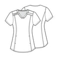 thumbnail image 5 of Tooniforms Women Scrubs Top, V-Neck, TF531, M, Far Far Away, 5 of 7
