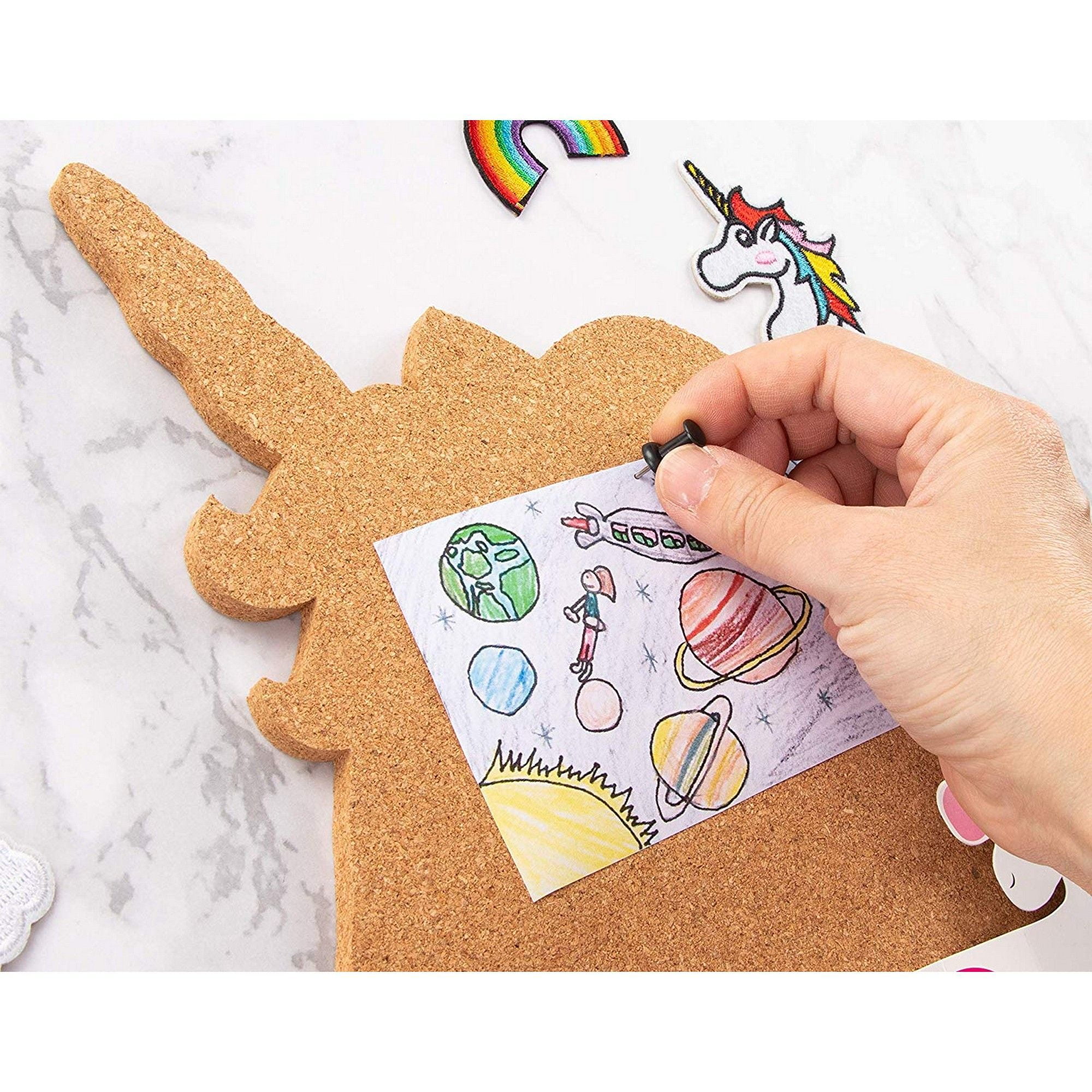 Corkboard Bulletin Board Unicorn Shaped Cork Board, Pin Board for