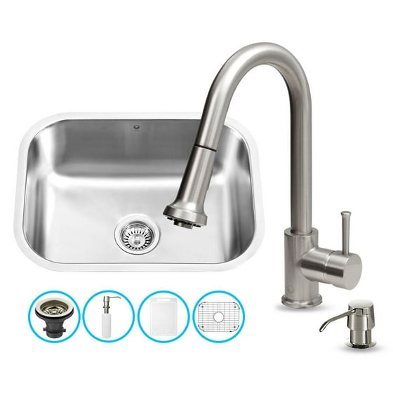 23 In Undermount Stainless Steel Kitchen Sink And Faucet Set Undermount Stainless Steel Kitchen Sink And Faucet Set Com