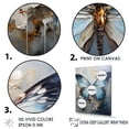thumbnail image 3 of Designart "Butterfly Azure Abstract Grace" Animals Butterfly Floater Framed Canvas Wall Art, 3 of 5