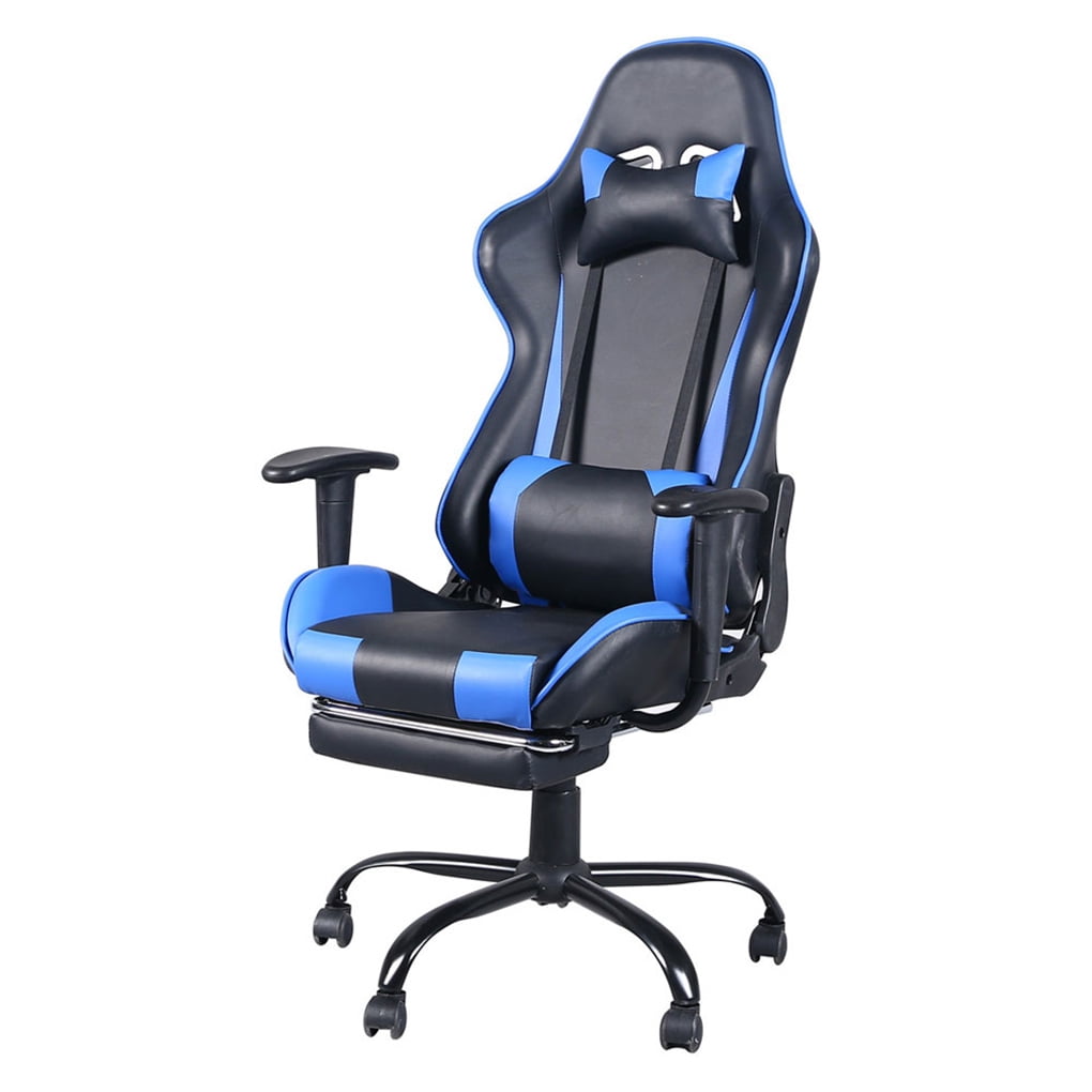 racing high back reclining gaming swivel chair ergonomic computer desk home  office leather chair  walmart