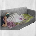 thumbnail image 6 of Mushroom Soft Flannel Fleece Blanket, Cherry Blossom Trees Fairytale Land Forest Surreal Fantasy Wonderland Image, Cozy Plush for Indoor and Outdoor Use, 70" x 90", Green Pink Brown, by Ambesonne, 6 of 6