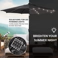 thumbnail image 3 of Sun-Ray 9 FT 32 LED Patio Solar Umbrella w/ Push Button Tilt and Crank Outdoor Umbrella Black, 3 of 8