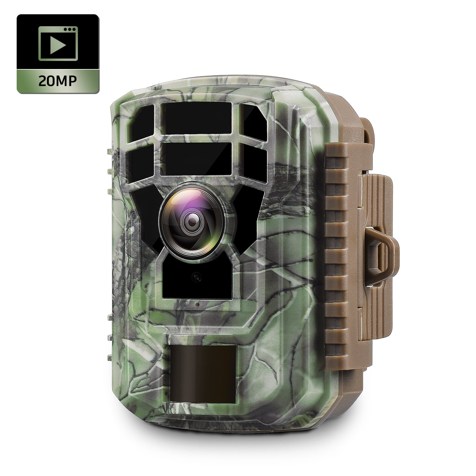 Trail Camera Waterproof 20MP 1080P Hunting Game Cam Wildlife Scouting w/3 IR 