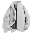 thumbnail image 4 of RongHuan Men's Softshell Jacket Big and Tall Full Zip Windproof Jackets Fashion Long Sleeve Coat for Travel and Outdoor, 4 of 7