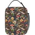 thumbnail image 3 of Insulated Lunch Bag - Reusable Lunch Tote for Office, Work, Picnic, Travel - Forest Hedgehog Mushroom Design - Durable, Thermal Insulated, Leakproof for Adults - Enchanting, Polyester, 3 of 6