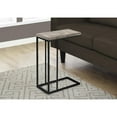 thumbnail image 5 of Monarch Specialties Accent Table, C-shaped, End, Side, Snack, Living Room, Bedroom, Metal, Laminate, Beige, Black, Contemporary, Modern, 5 of 5