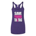 thumbnail image 2 of Save Your Awareness Tri-Blend Racerback Tank Top, Purple Rush, Large, 2 of 3