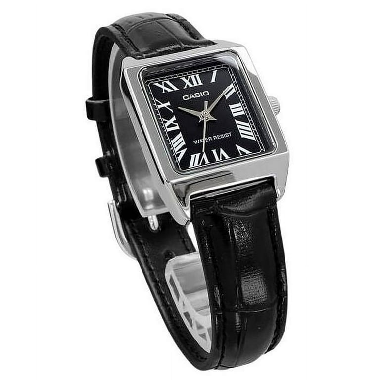 Casio Women's Black Analog Watch with Black Dial LTP-V007L-1BUDF
