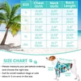 thumbnail image 3 of Conjunto de camisetas de verano para mascotas, camisetas florales de estilo hawaiano para perros, camisetas con estampado hawaiano para mascotas, ropa fresca transpirable para mascotas MFZFUKR XL, 3 of 8