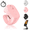 pink, variant on Wireless Scrolling Ring Remote for TikTok YouTube Shorts, Phone Camera Controller with Charging Case, Hands-Free Video Remote for iPhone Android