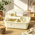 thumbnail image 4 of Mouse Cage with Water Bottle and Play Enclosure, Transparent Small Pet Hamster Cages for Mice Gerbil Hedgehog, Indoor Outdoor Travel Home with Running Wheel, 4 of 5