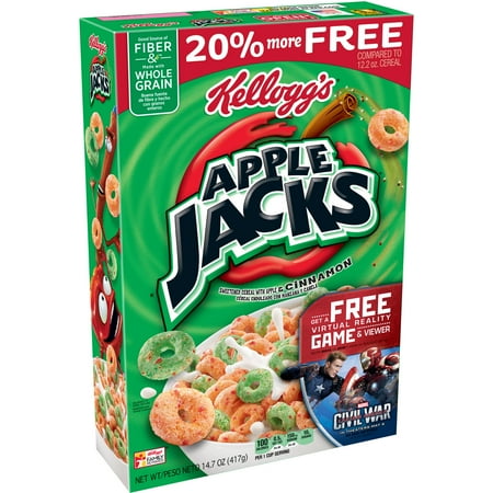 UPC 038000558306 product image for Kellogg's Apple Jacks Breakfast Cereal 14.7 oz. Box | upcitemdb.com