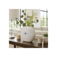 thumbnail image 2 of Ceramic Shell Vase with Dotted Pattern for Living Room Decor and Home Accents - Decorative Flower Vase for Room, Bedroom, or Office Display - Perfect for House and Table Styling - 12", White & Blue, 2 of 12