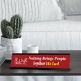 thumbnail image 3 of Nothing Brings People Together Like Food, Friends Black Frame, Desk Sign (2x8"), 3 of 3