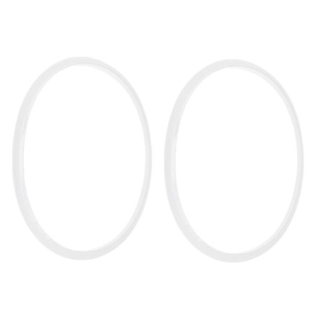 

2 pieces rubber gasket Sealing ring pressure cookers 28cm inside diameter transparent white
