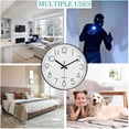 thumbnail image 4 of Mini Cámara Espía Reloj de Pared WiFi 30cm 1080P Full HD Audio y Video en Vivo Detector Movimiento Lente Sony Seguridad casa oficina vigilancia oculta Inalambrica 24horas app celular max 32gb de Gogo, 4 of 8