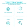 thumbnail image 5 of FENGGUIQU 4Pcs ABS and Stainless Steel Toilet Seat Fixing Hinge Black for Home Toilets, 5 of 6