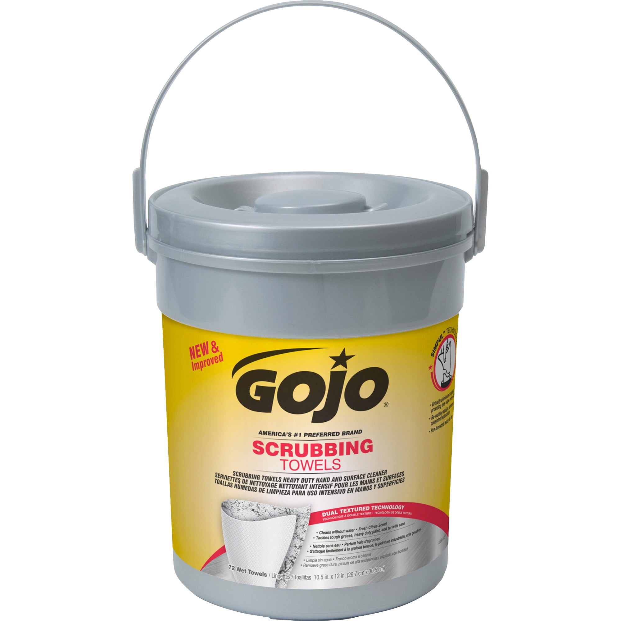 Gojo, GOJ639606, Scrubbing Wipes, 1 Each, White