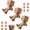 3, variant on Shaking Wooden Man Figurine, Handmade Shaking Feet Wooden Car Dashboard Decorations with 12 PCS Magnetic Expressions, Creative Wood Desktop Decor,Wood Figure for Car,Office,1