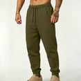 thumbnail image 7 of Zpzdpjkx Mens Tapered Sweatpants Drawstring Elastic Waist Cuffed Ankle Solid Tone Casual Street Workout Pants for Mens, 7 of 7