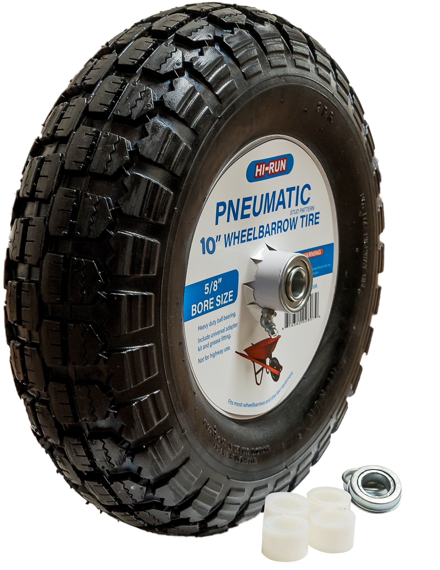 4.10/3.50-4in. Bore 3/4in Marathon Tires Pneumatic Wheelbarrow Tire 