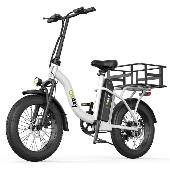 Deepower K2 Electric Bike for Adults, 20”x3 Fat Tire Ebike with 1200W Peak Motor,25MPH Max Speed, 720Wh Removable Battery Up to 55 Miles Range, Front Suspension,7-Speed Step-Thru Commuter Ebike