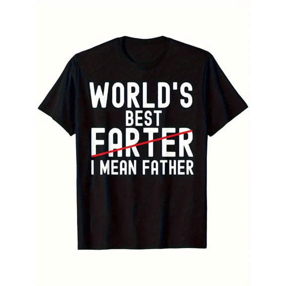 Men's World's Best Father Funny Graphic T-Shirt
