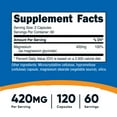 thumbnail image 5 of Nutricost Magnesium+ Extra Strength 420mg, 120 Capsules - 60 Servings. Magnesium Glycinate, Oxide - Non-GMO, Gluten Free, Vegan Friendly, 5 of 5