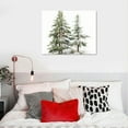 thumbnail image 4 of Nawypu Framed Canvas Wall Art Print Vintage Wooded Holiday Trees in Snow by Katie Pertiet Sylvie Greywash Frame - Medium, 4 of 4