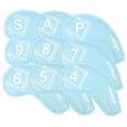 thumbnail image 4 of 9 fundas antiarañazos para cabezas de palos de golf, de piel sintética de primera calidad. Azul, 4 of 8