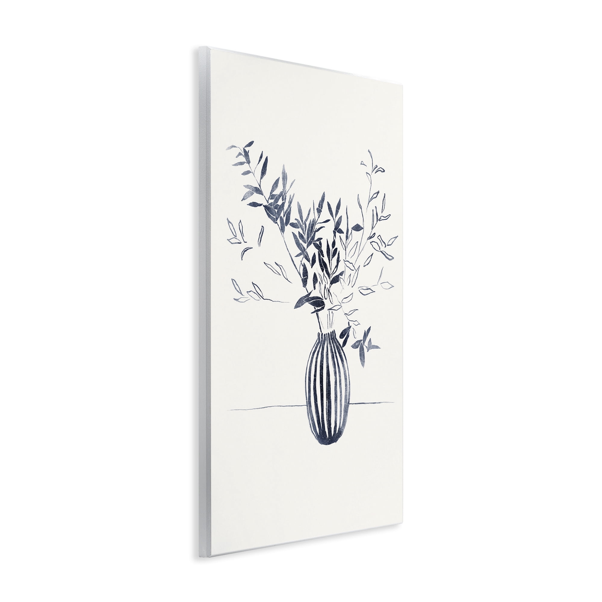 Stupell Industries Minimal Bud Vase Botanical & Floral Painting Unframed Art Print Wall Art, 13 x 19