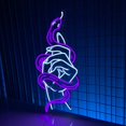 thumbnail image 2 of Glowneon Hand Holding Snake, Animal Snake Wall Art, 2 of 4
