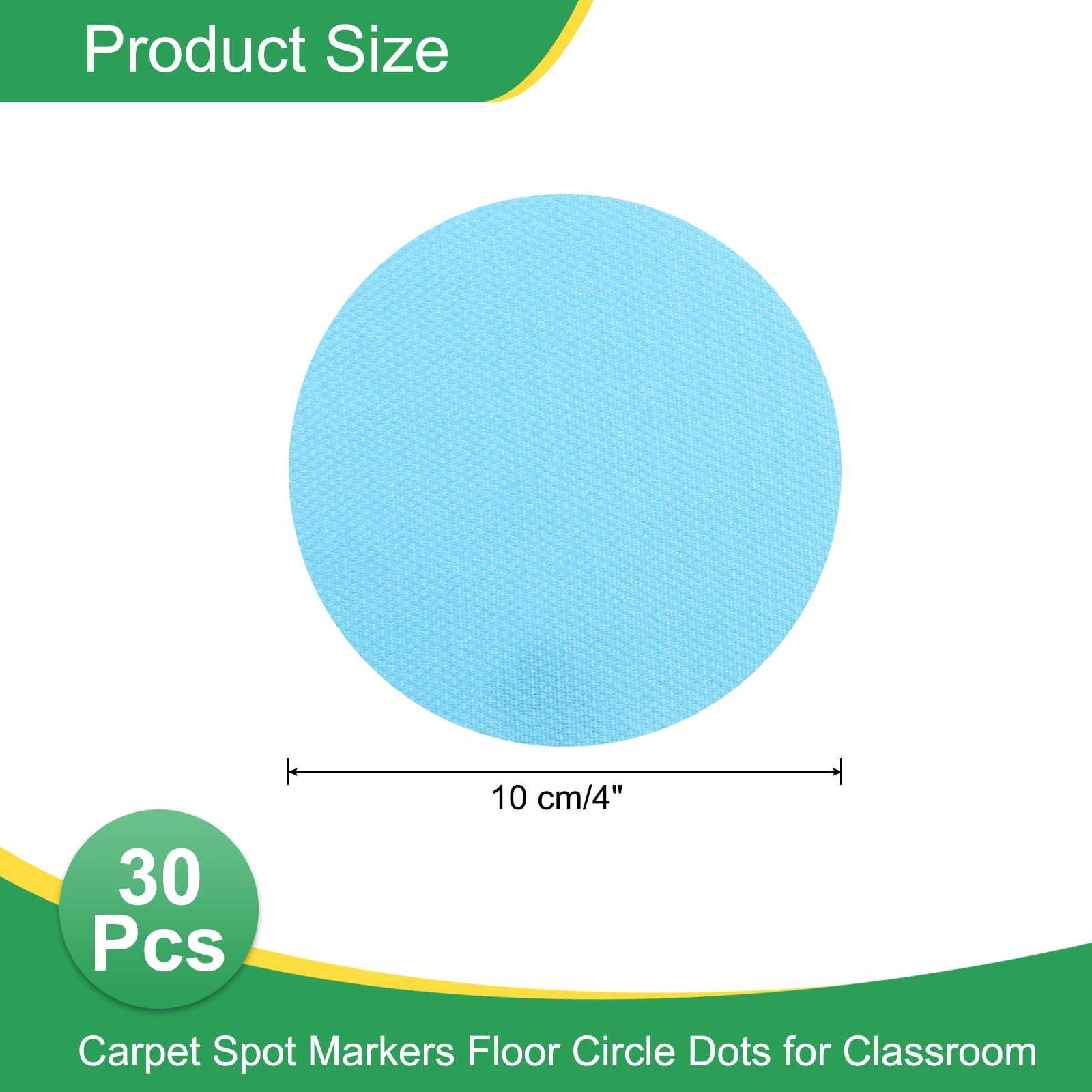 Unique Bargains Carpet Spot Markers Non-Slip Rubber Agility Markers Carpet Blue