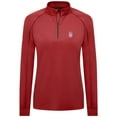 thumbnail image 2 of Women's Levelwear Red USWNT Kinetic Insignia Quarter-Zip Pullover, 2 of 3
