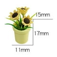 thumbnail image 4 of shenmeida 3pcs Exquisite Scene Model Simple Small Sunflower Mini Potted Micro Landscape Ornament for Children, 4 of 7