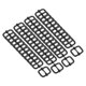thumbnail image 1 of 50PCS Hebilla deslizante ajustable de metal 1/2" ajustador de correas de webbing para reemplazo de bolsas y mochilas negra, 1 of 7