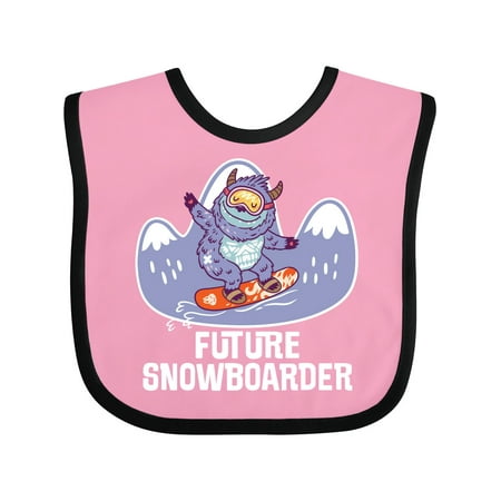

Inktastic Snowboarding Future Snowboarder Gift Baby Boy or Baby Girl Bib