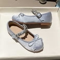 thumbnail image 4 of LvhaoGJOB Girls' Elegant Style Mary Jane Flats with Comfortable Fit and Flexible Flat Sole, 4 of 5
