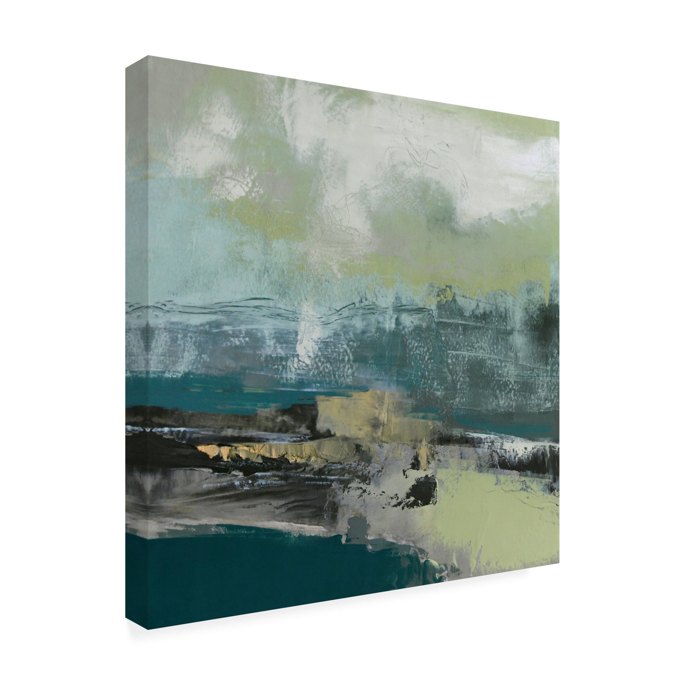 Canvas Wall Art - Jayne Walther 'Ebb and Flow' Wall Art for Living Room, Bedroom, or Office Décor by Trademark Fine Art - 24 x 24 Inches