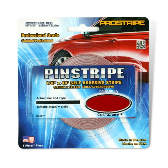 Sharpline Prostripe Pinstriping Tape [Single Stripe]: 1/8 in. x 40 ft. (Fire Red)