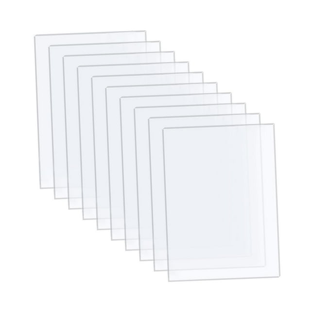 10 láminas de acrílico transparente de plexiglás de 5 x 7 pulgadas, paneles acrílicos versátiles para letreros en para manualidades y pintura.