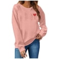 thumbnail image 1 of WEAIXIMIUNG Sweat-Shirt Maman avec Noms d'Enfants Sweat-Shirt Décontracté à Col Rond Imprimé Confortable Manches Longues, 1 of 6